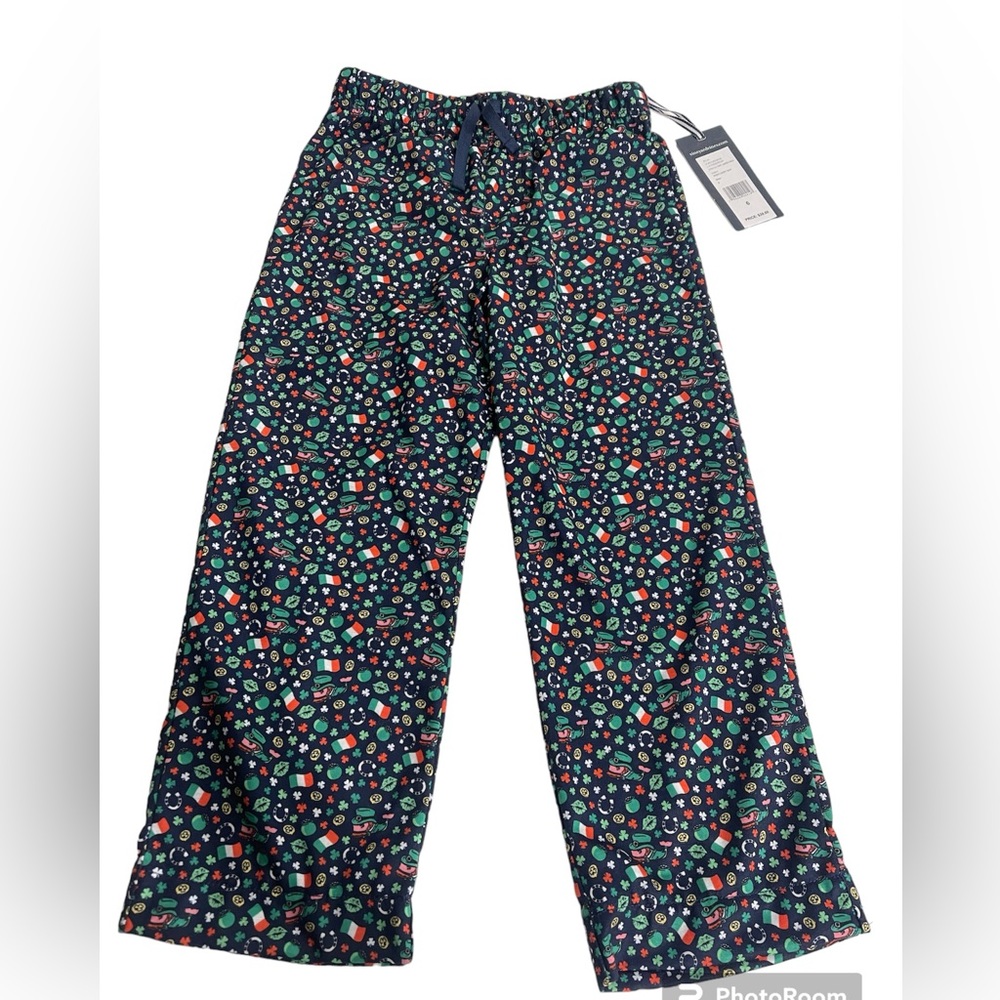 Vineyard Vines Boys Kids Poly Knit Lounge Pants Irish Deep Bay Size 6 Loungewear